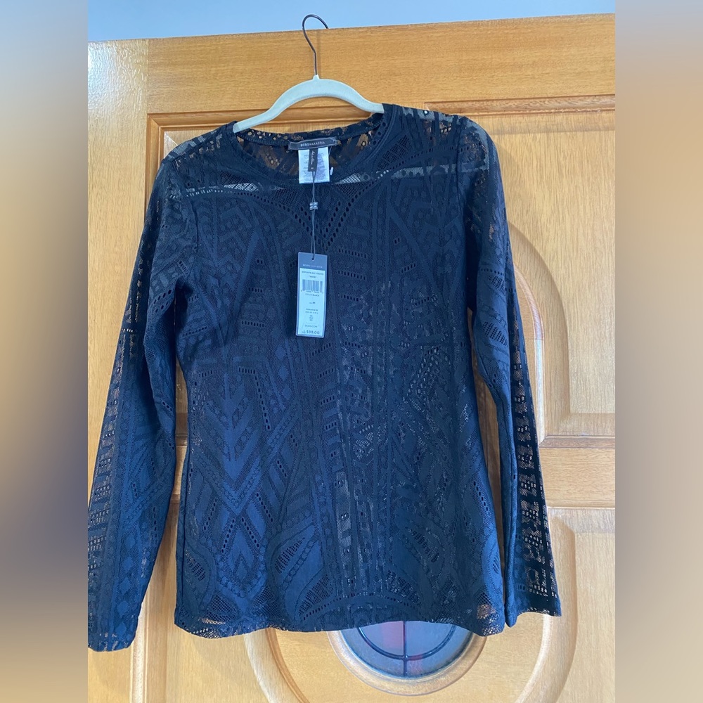 New w/tags,  BCBG black lace too. Size M, please see pics for details.